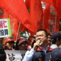 台灣統一促進黨民進黨抗議　警方大陣仗應對