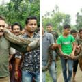 印度男子玩弄9.1米長的巨蟒，險些被蟒蛇纏死