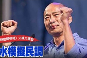 最新頭條！《中時晚間快報》山水模擬民調 國民黨總統初選成績新鮮出爐！