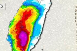 高雄嘉義累積雨量逾200毫米 那瑪夏279毫米第一