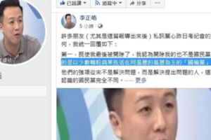 李正皓喊冤 藍營同志痛批用錯方法