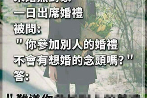 你不会有想婚的念头吗？？？