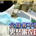 父母籌不到10萬聘金男怒喝農藥自殺