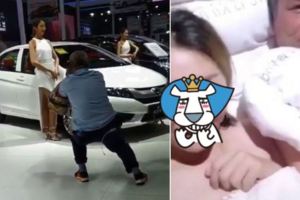 你沒女友不是醜！車展拍妹….勵志大爺竟把到妹子「照瘋傳」超得意(影