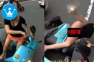 大馬路飄出海鮮味！深V女騎士雷殘「半透明黑絲內褲」強制露出…網驚：直接看到禁區了