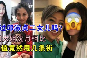 沒想到邱淑貞二女兒，容貌和大姐沈月相差太遠了