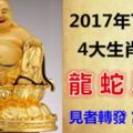 2017年下半年，4大生肖運勢，龍蛇馬羊，見者轉發富貴平安