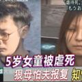 5歲女童被虐死　狠母怕夫報復知情不報