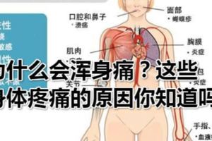 為什麼會渾身痛？這些身體疼痛的原因你知道嗎？