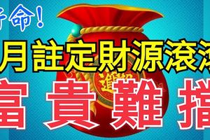 9月註定財源滾滾，富貴難擋的3大生肖，好命！