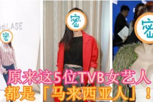 原來這5位TVB女藝人都是「馬來西亞人」！