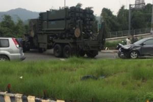 國軍又出包愛國者三型飛彈車與民車擦撞