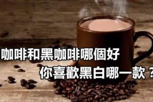 白咖啡和黑咖啡哪個好你喜歡黑白哪一款？