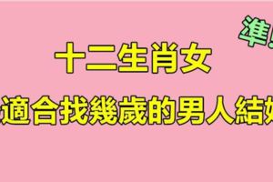 十二生肖女，最適合找多大的男人結婚？真的太準了~