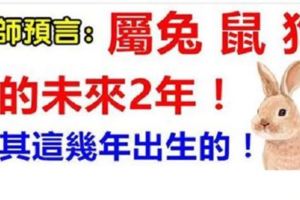 大師預言：屬兔、鼠、狗人的未來2年內，尤其這幾年出生的，可怕的很！