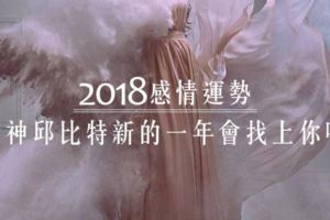 2018感情運勢│愛神邱比特，在新的一年會找上你嗎？