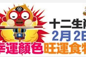 十二生肖：綜合運勢+旺運食物+幸運顏色|2月2日(五)