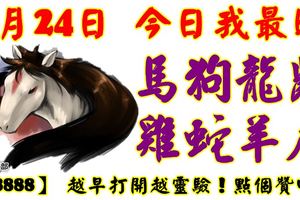 3月24日，今日我最旺！馬狗龍鼠雞蛇羊虎！【68888】越早打開越靈驗！點個贊吧！