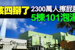 怒！核四掰了2300萬人擦屁股5棟101泡湯