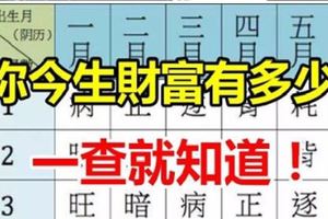 你今生財富有多少？財富報表對照法，一查就知道