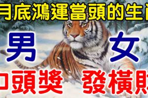 7月底，這些生肖鴻運當頭！男中頭獎，女發橫財！