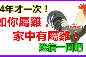 如果你不屬雞，你最愛的人屬雞，或家中有屬雞，44年才一次！迷信一回吧！