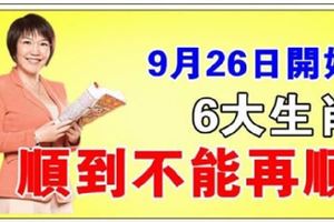 9月26日開始，6大生肖，順到不能再順，是否有你