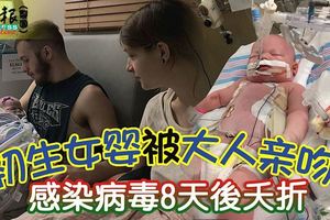 初生女嬰被大人親吻感染病毒8天後夭折