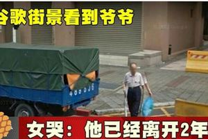 谷歌街景看到爺爺女哭：他已經離開2年了