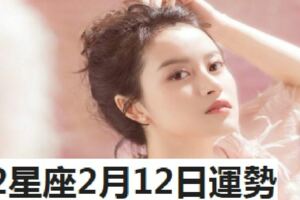 12星座2月12日運勢，天秤座哀愁，雙魚座誤會，水瓶座不愉快