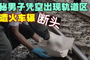 男子慘遭火車輾斃　身首異處死狀淒慘