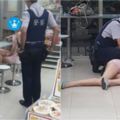 警察將女嫌壓制在地　眾人只注意「這嫌犯身材太惹火」但當大家看到她的臉時都驚呆了...