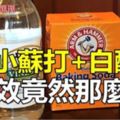 當「醋」遇見「小蘇打」的神奇功效！