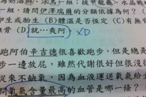 遇到這樣的考卷一定會憋笑憋出內傷網友：這是要怎樣作答啦！