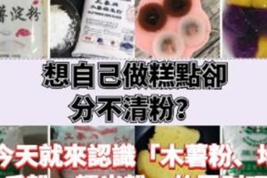 想做糕點卻分不清粉？今天就來認識「木薯粉、地瓜粉、糯米粉」的區別吧！-健康食代