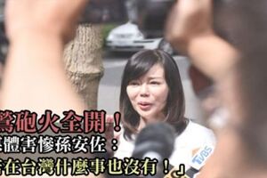 狄鶯砲火全開！怨媒體害慘孫安佐：「若在台灣什麼事也沒有！」