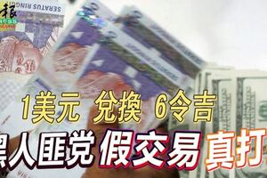 1美元兌換6令吉黑人匪黨假交易真打搶