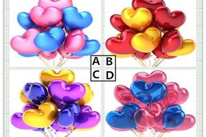 靈簽占卜：4種象徵愛情的心形氣球選一種，測出你的桃花運在哪裡