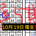 10月19日六合彩 一碼大車!!!準第5期獨支到板