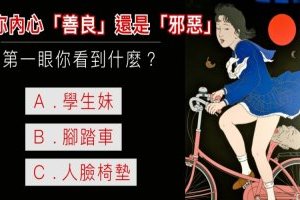 一張圖，看出你內心是【善良】還是【邪惡】！！