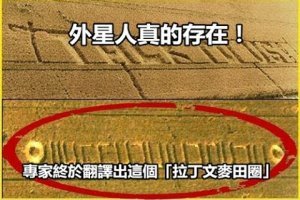 外星人真的存在！專家終於翻譯出這個「拉丁文麥田圈」，他們竟然這麼說 