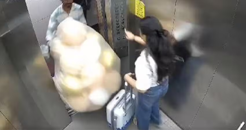 「慶生氣球」電梯內突爆炸!外送員與女大生遭烈火吞噬 驚悚瞬間曝光了