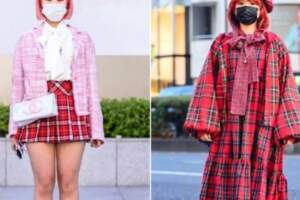 2021年東京時裝周街拍，口罩搭配不容缺少，誇張搭配依舊搶眼