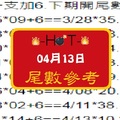 【HOT】「六合彩」04月13日 尾數參考!!