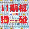 【海珊瑚】「六合彩」04月13日 11 期板 獨碰