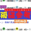 2018大師六合版10月06日兩版孤碰大師來囉~~