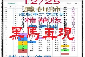 【一五八】12月23日黑馬再現~精華版再度公開 鳳仙師。