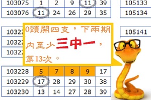 【黃金蛇】「今彩539」03月24日 三支參考!!!!