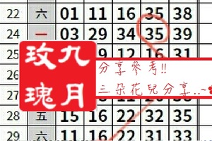 【九月玫瑰】「今彩539」05月08日 分享參考!!三朵花兒分享..~✿