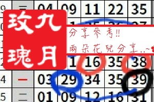 【九月玫瑰】「今彩539」05月09日 分享參考!!兩朵花兒分享..~✿